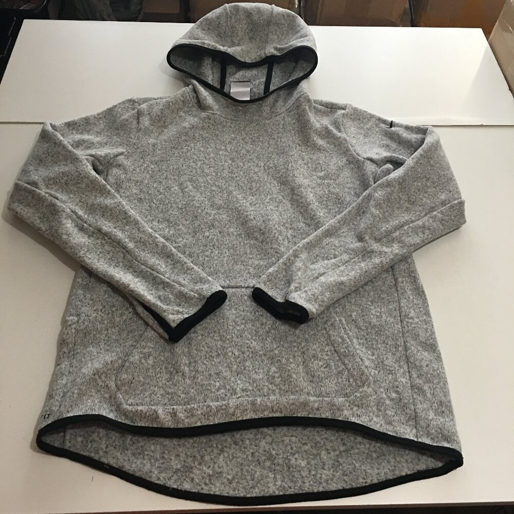 Nike Hypernatural Therma Hoodie Pullover Women Large Sweatshirt Gray 806981-063